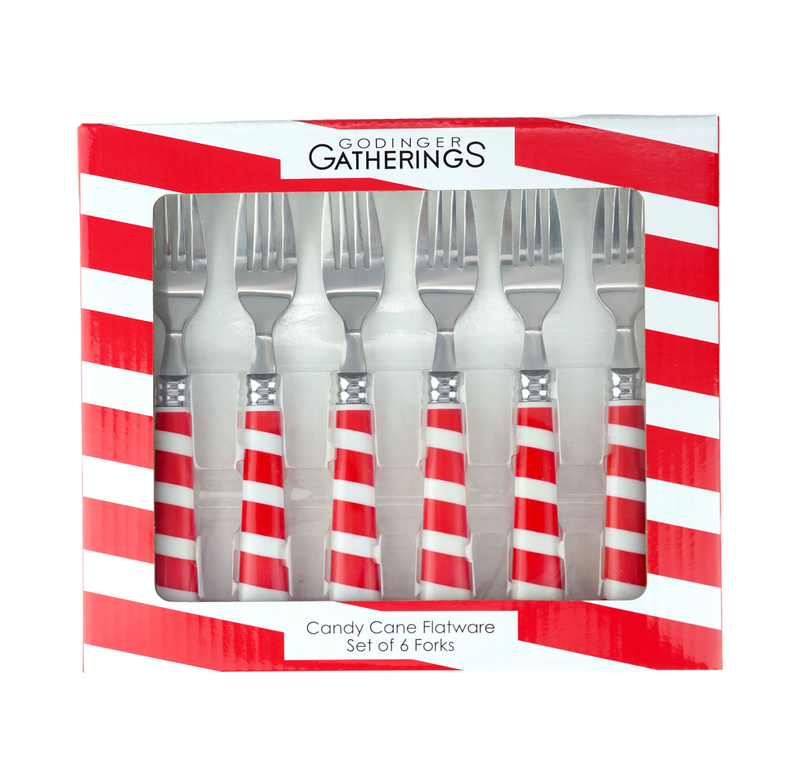 Candy Cane Fork Set