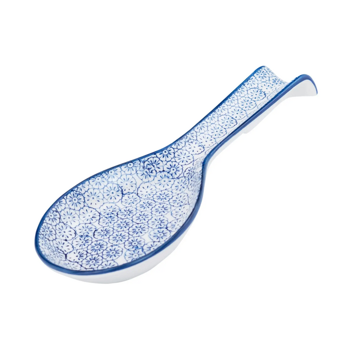 Blue Floral Spoon Rest