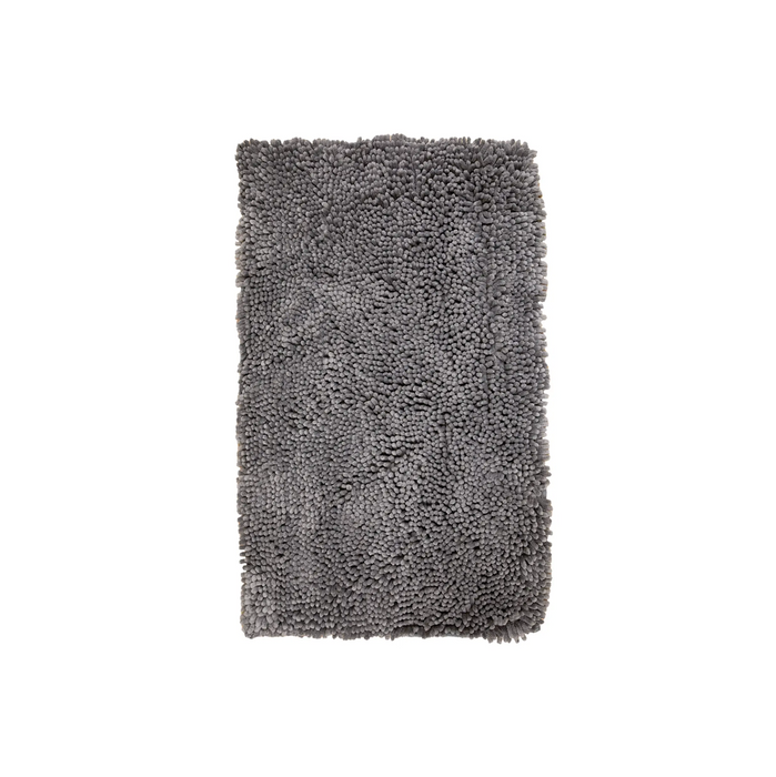 Bella Grey Chenille Bath Rug