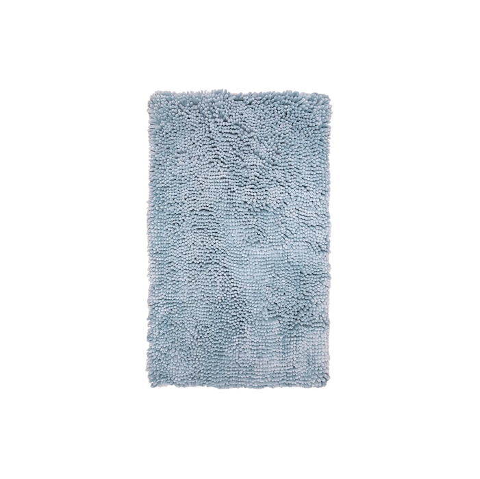 Bella Blue Chenille Bath Rug