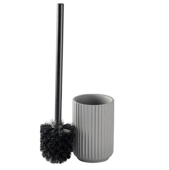 Concrete Grey Toilet Brush & Holder Set