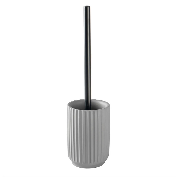 Concrete Grey Toilet Brush & Holder Set