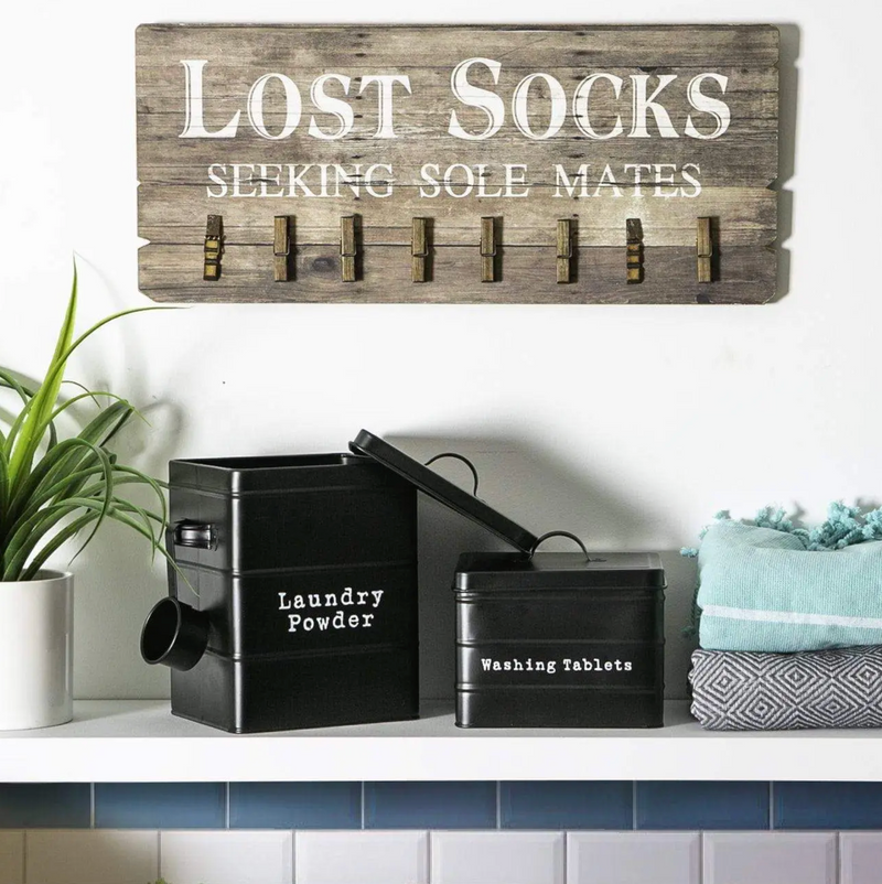 Metal Washing Tablets Storage Tin