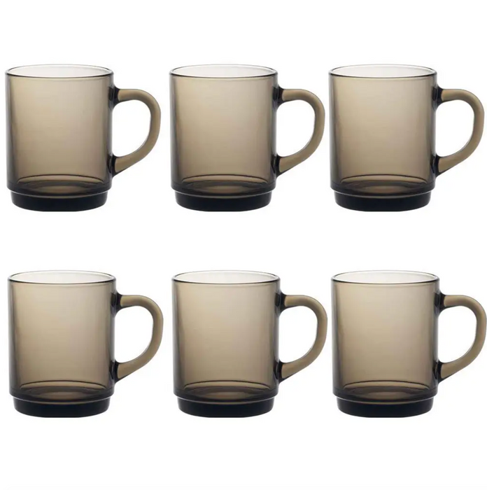 Smoke Coffee Mugs, Set of 6