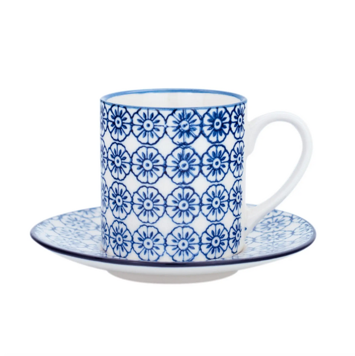 Floral Espresso Cups, Set of 6