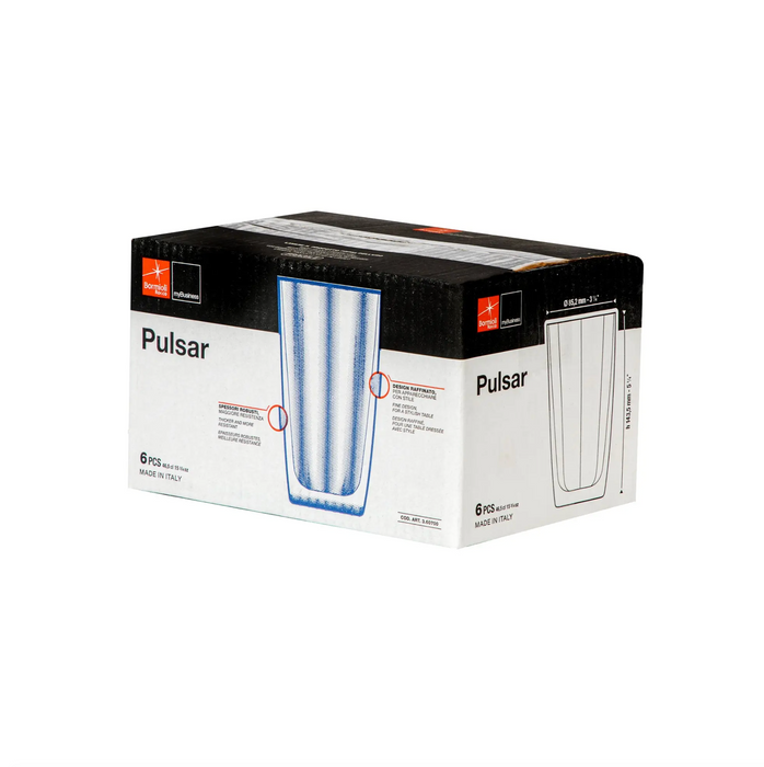 Pulsar Highball Glass, Set of 6