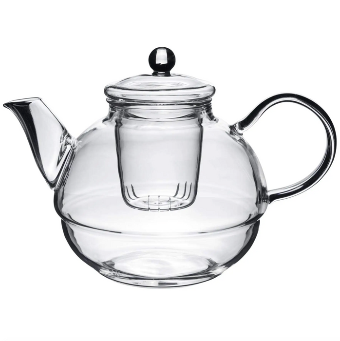 Tea-For-One Tea Pot + Cup Strainer Set