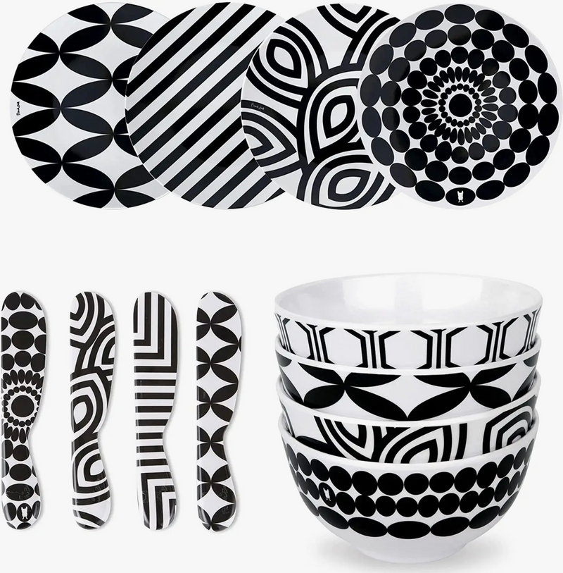 Black & White Entertaining Set