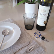 Ribbed Grey Glasses, Set of 4 - [Home_Williams]