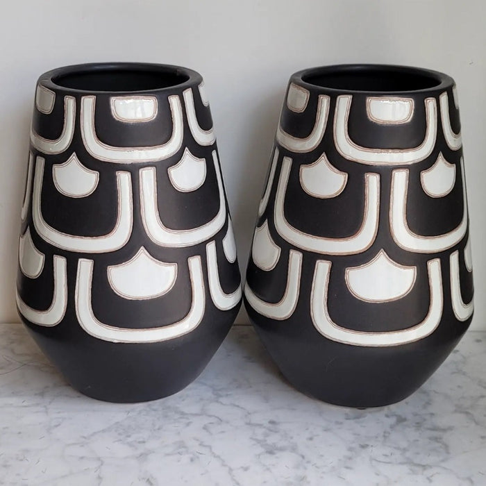Vintage Stoneware Vase Set